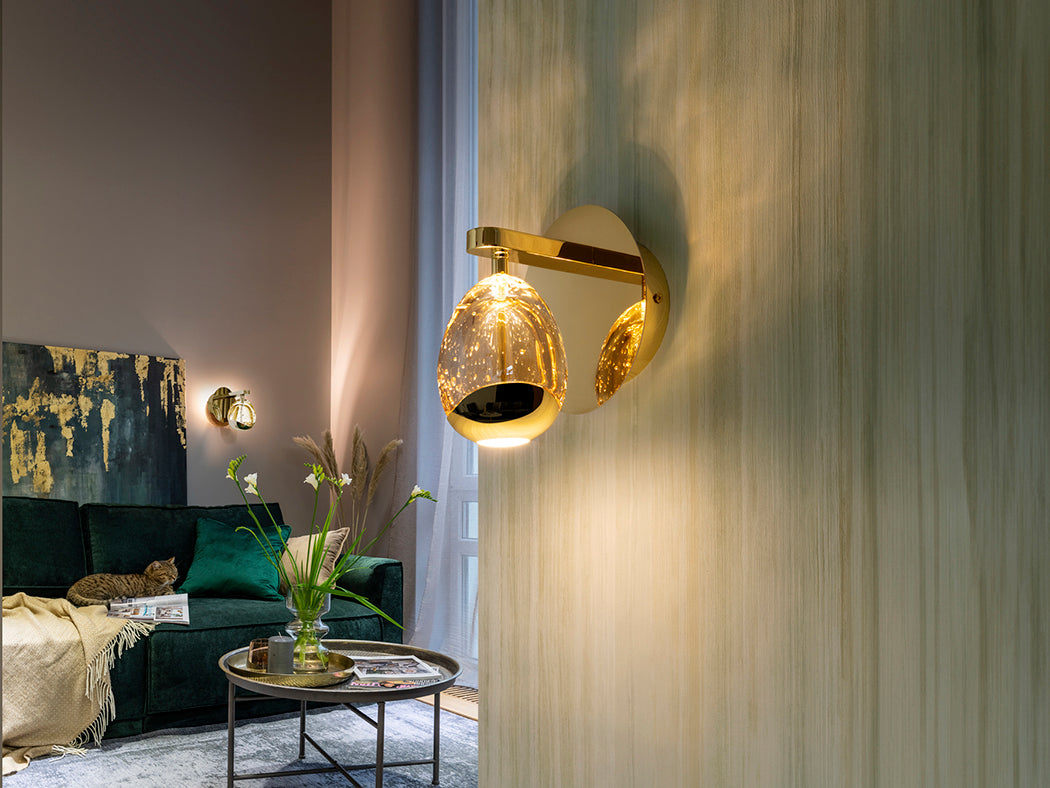 
Dimmbare LED Design Wandlampe „Rocio“, Gold
