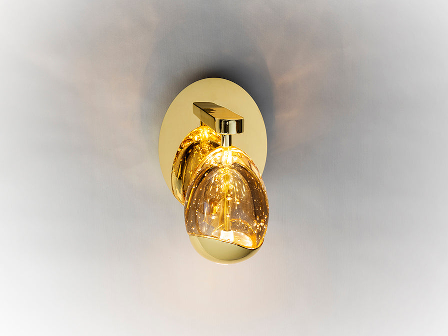 
Lampada da parete di design a LED dimmerabile «Rocio», oro