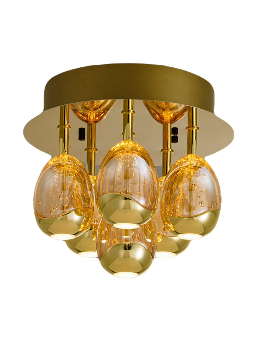 
Dimmbare LED Design Deckenlampe „Rocio“, 6-flammig