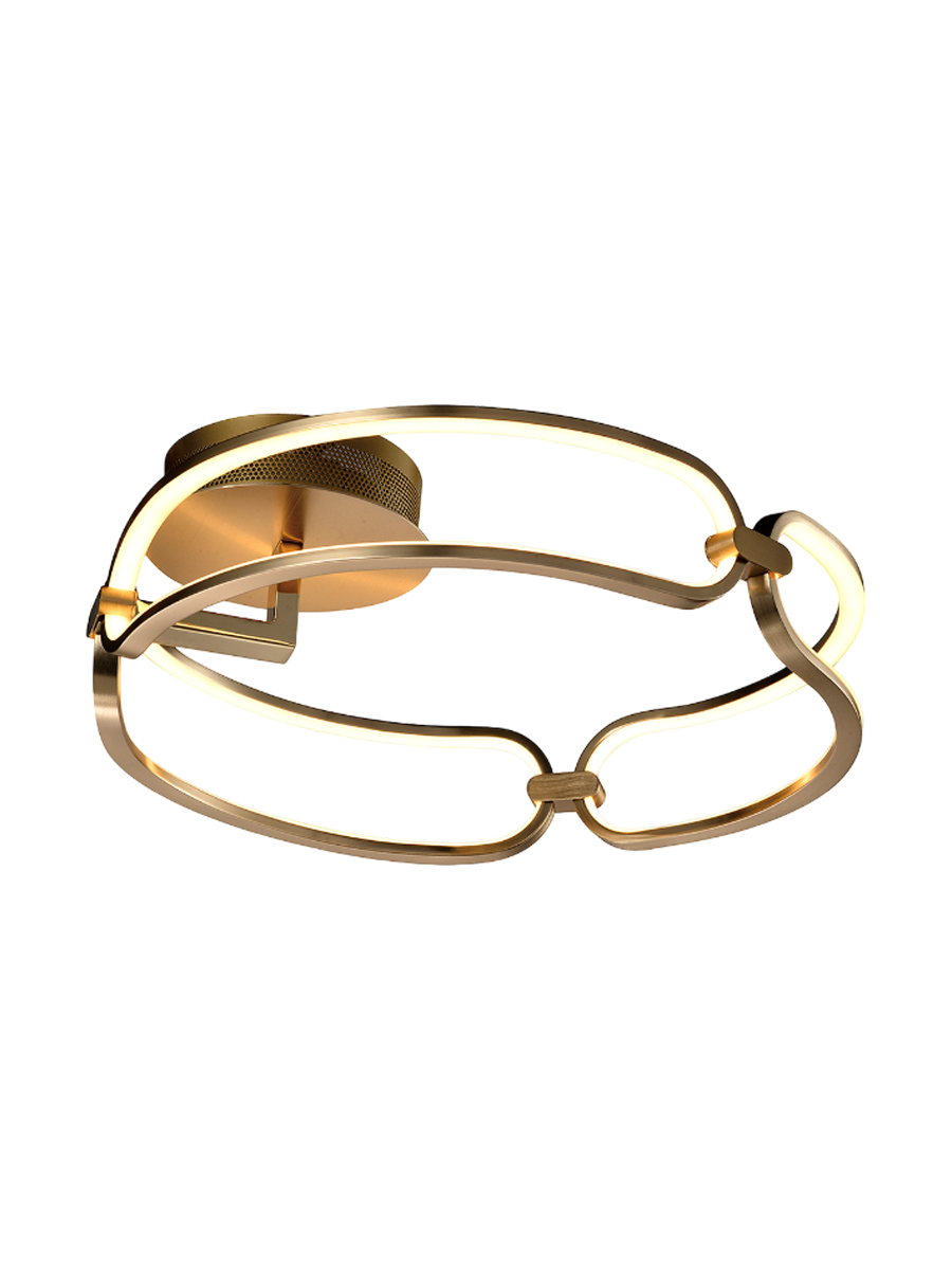 
Dimmable LED designer ceiling light “Colette” Ø 47 cm, rose gold