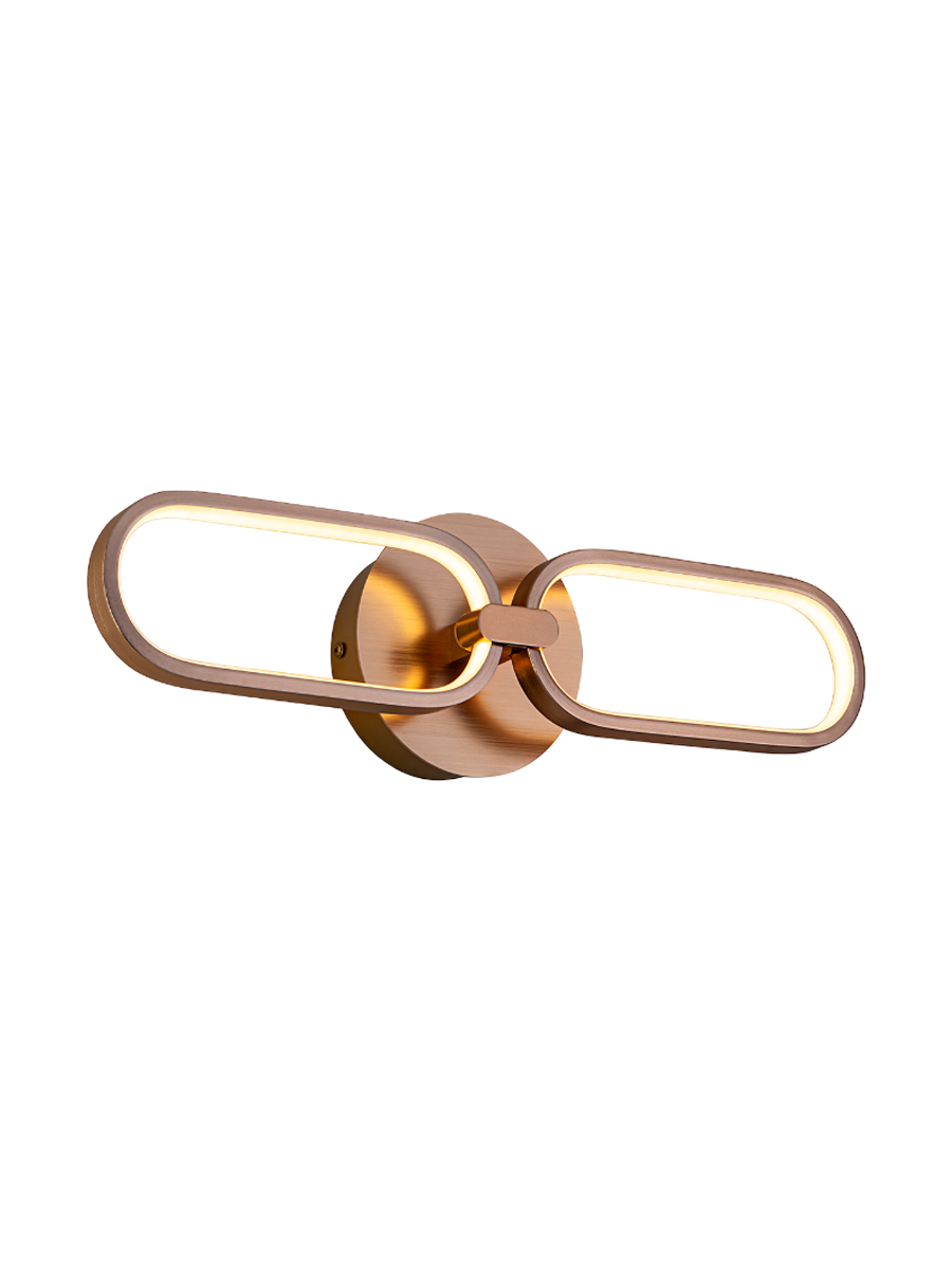 
Dimmbare LED Design Wandlampe „Colette“, Roségold