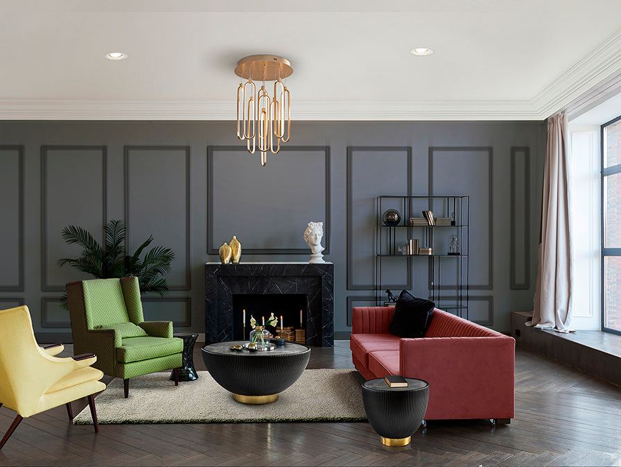 
Dimmbare LED Design Pendellampe „Colette“, 9-flammig
