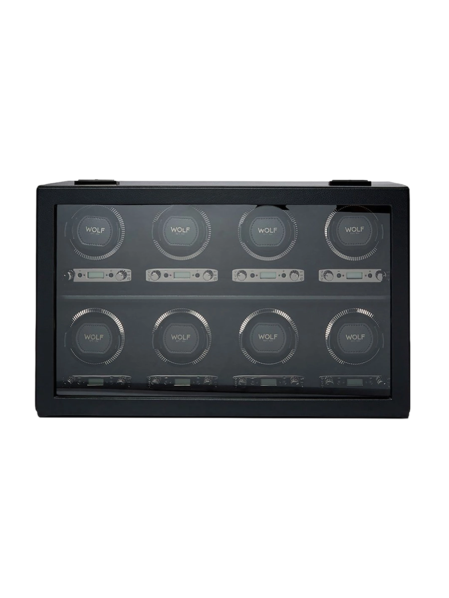 
"British Racing Watch Winder" for 8 wristwatches - Black