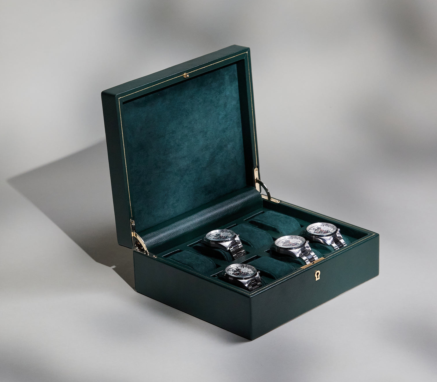 
Boîte à montres « British Racing » pour 8 montres-bracelets - Vert foncé