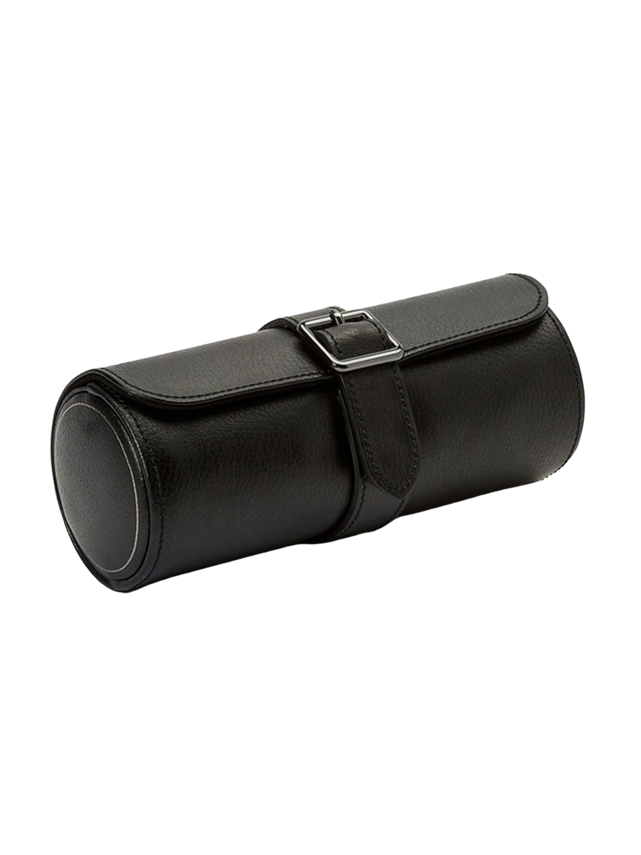 
"British Racing Triple Watch Roll" - Black