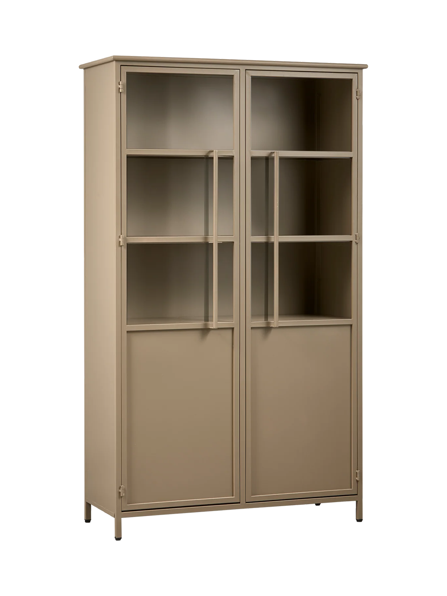 
Designer Display Cabinet "Exhibito II" 2-door - Khaki