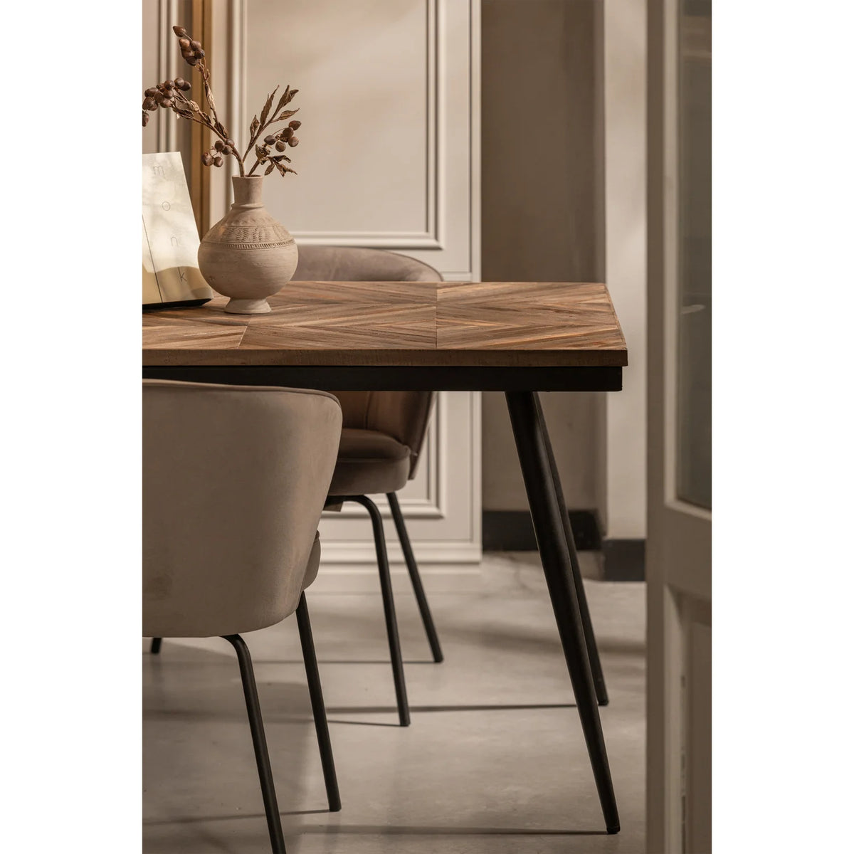 
Sedia da pranzo di design «Admito» - Camoscio Khaki