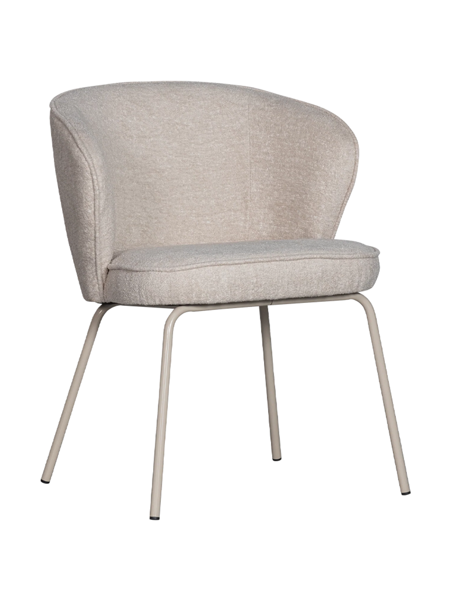 
Sedia da pranzo di design «Admito» - Tessuto strutturato Beige