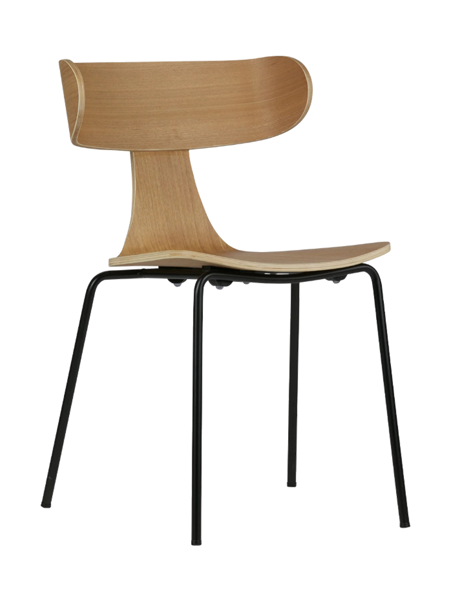 
Design Esszimmerstuhl „Form“ - Schwarz/Natural