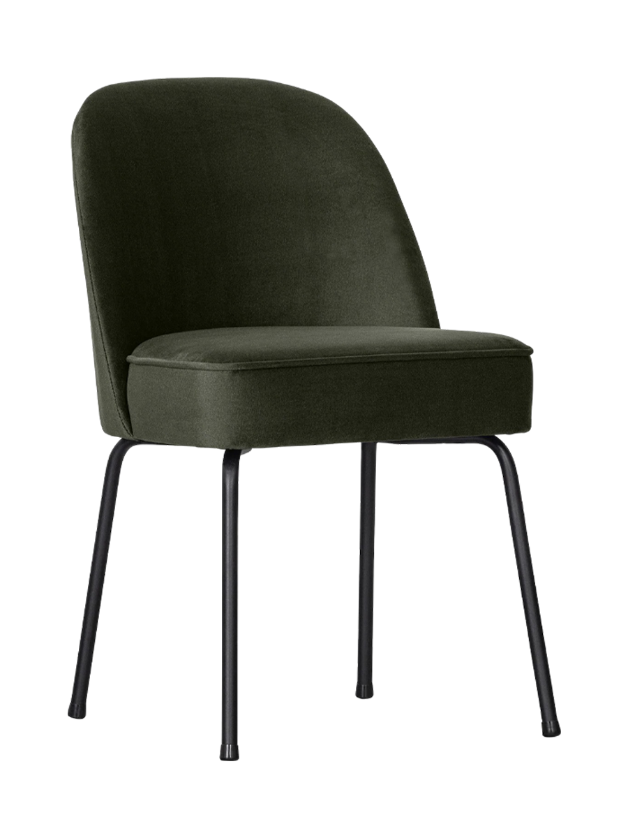
Sedia da pranzo di design «Vogue», disponibile in molti colori - Velluto Verde scuro