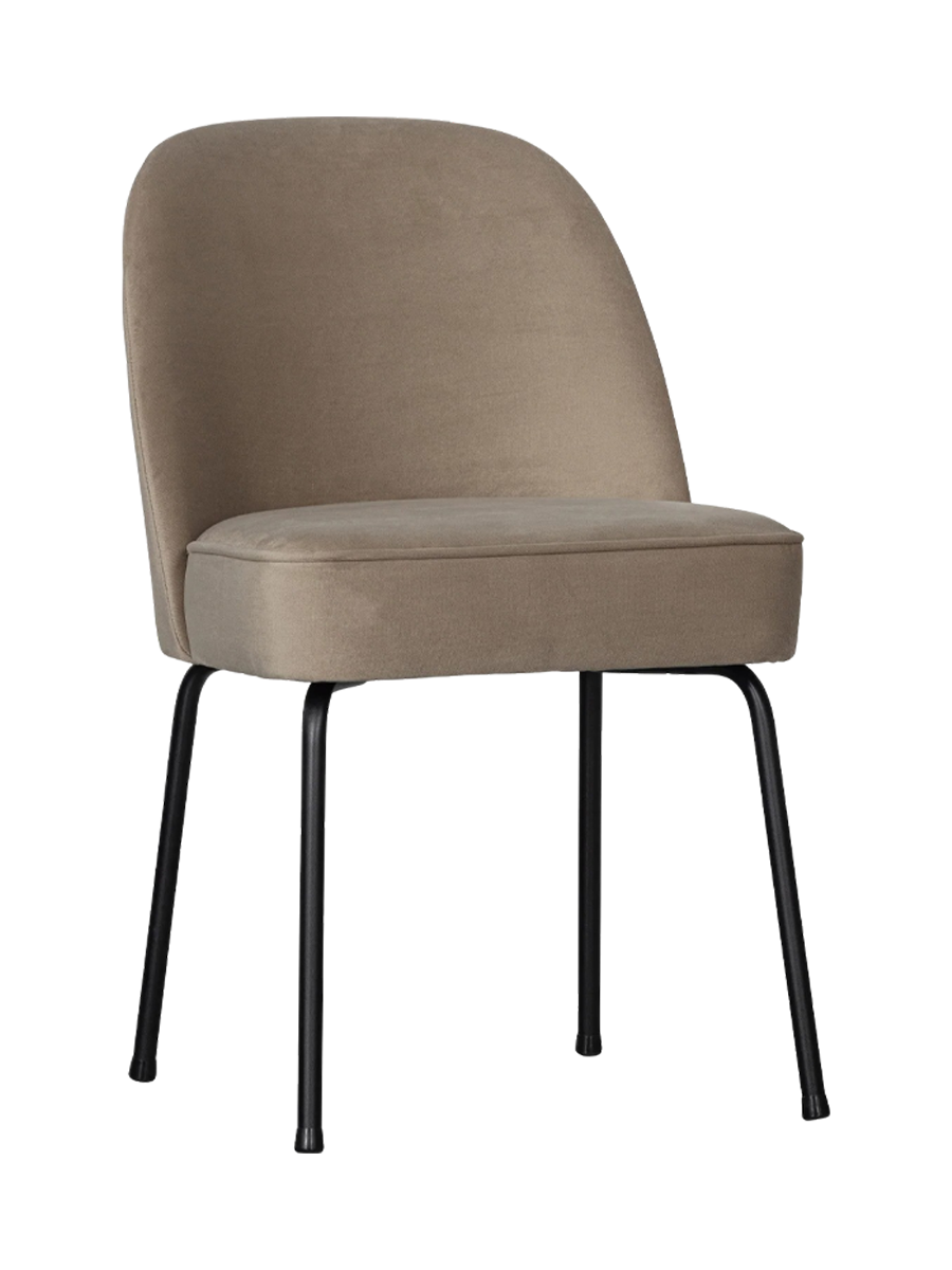 
Sedia da pranzo di design «Vogue», disponibile in molti colori - Samt Khaki/Beige
