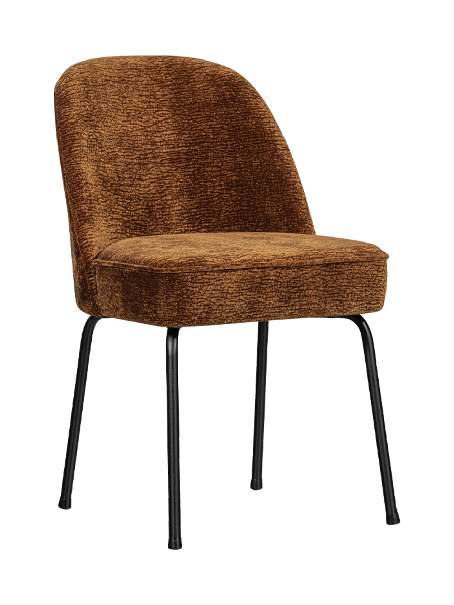 
Sedia da pranzo di design «Vogue», disponibile in molti colori - Chenille marrone dorato