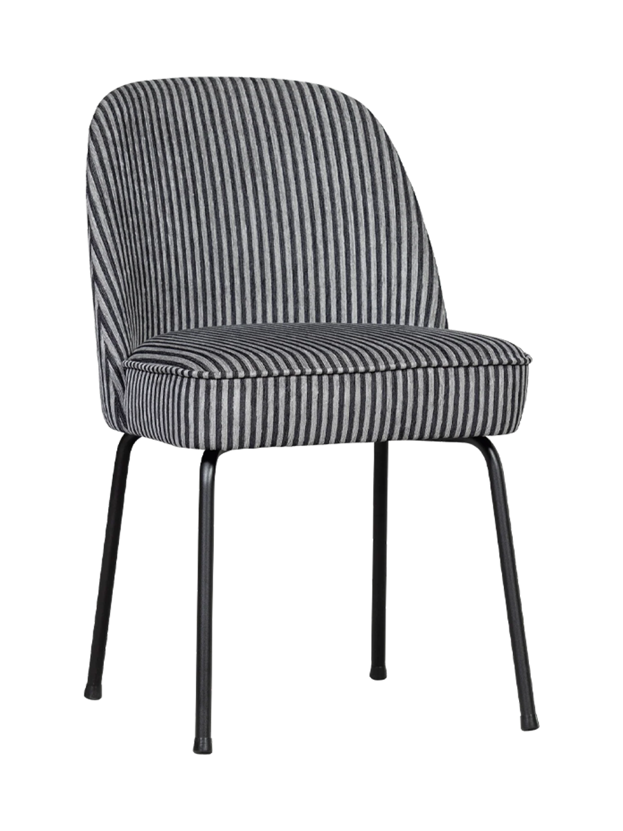 
Sedia da pranzo di design «Vogue», disponibile in molti colori - Tessuto strutturato Nero/Grigio