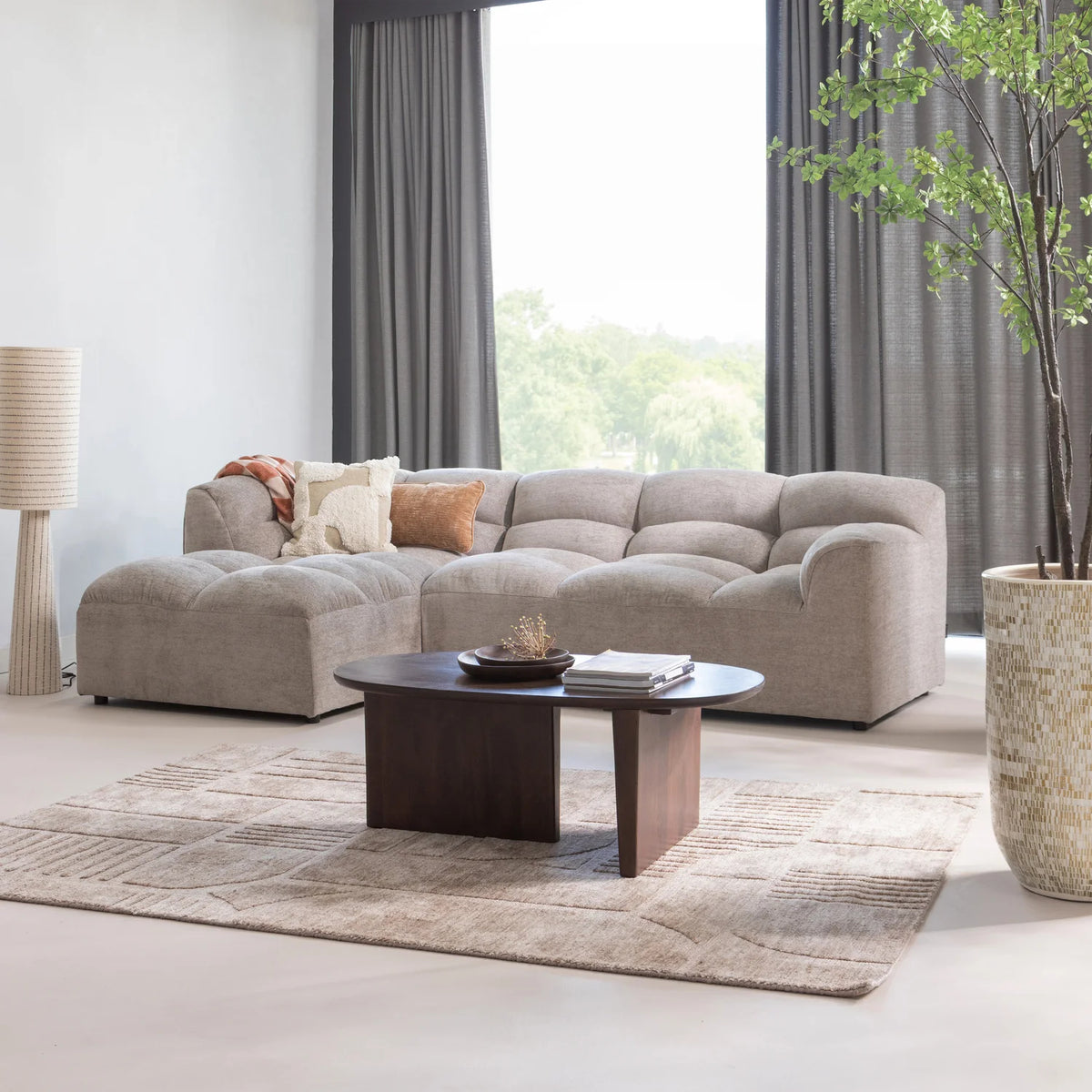 
Tavolino da salotto di design Massvier «Seam» 110 x 60 cm