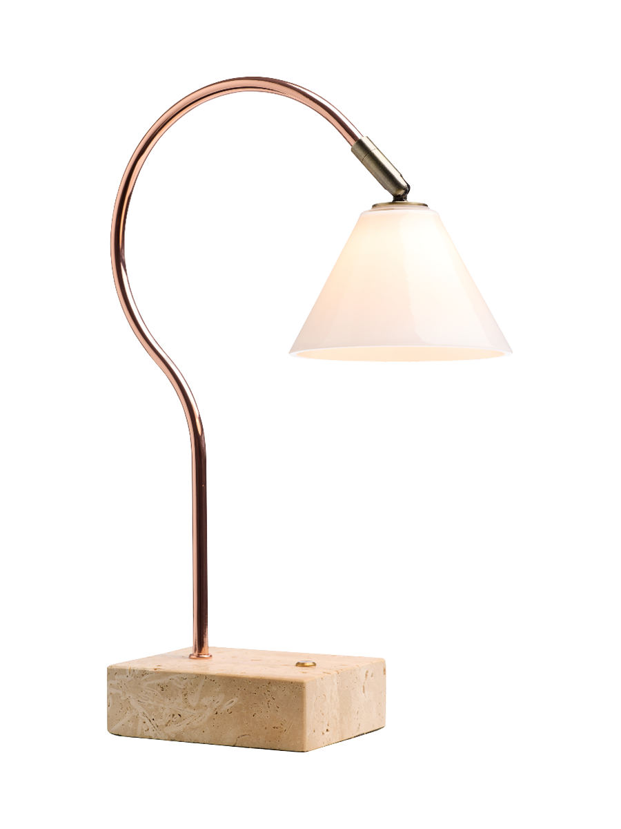 
Lampada da tavolo di design a LED "Question" - Rame Antik Brass