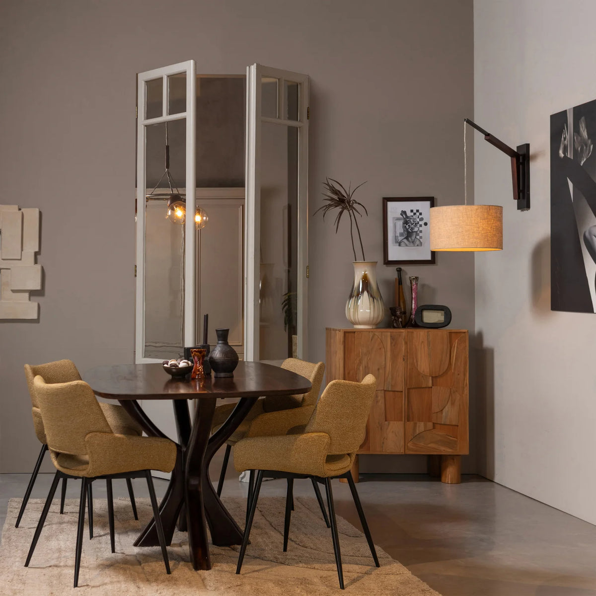 
Sedia da pranzo di design «Parado» - Senape
