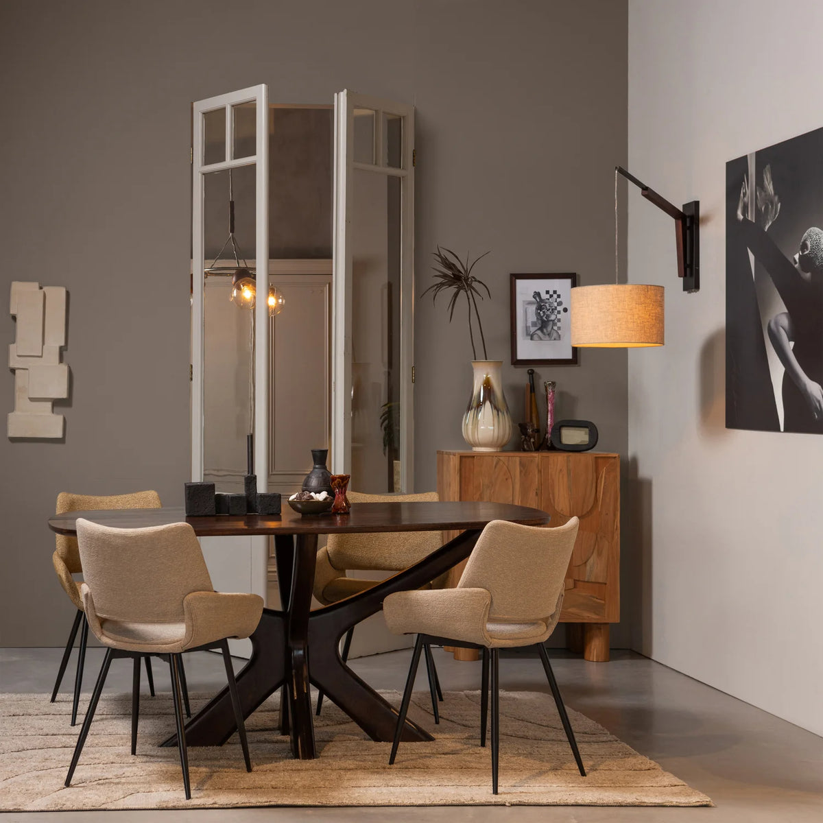 
Sedia da pranzo di design «Parado» - Sabbia