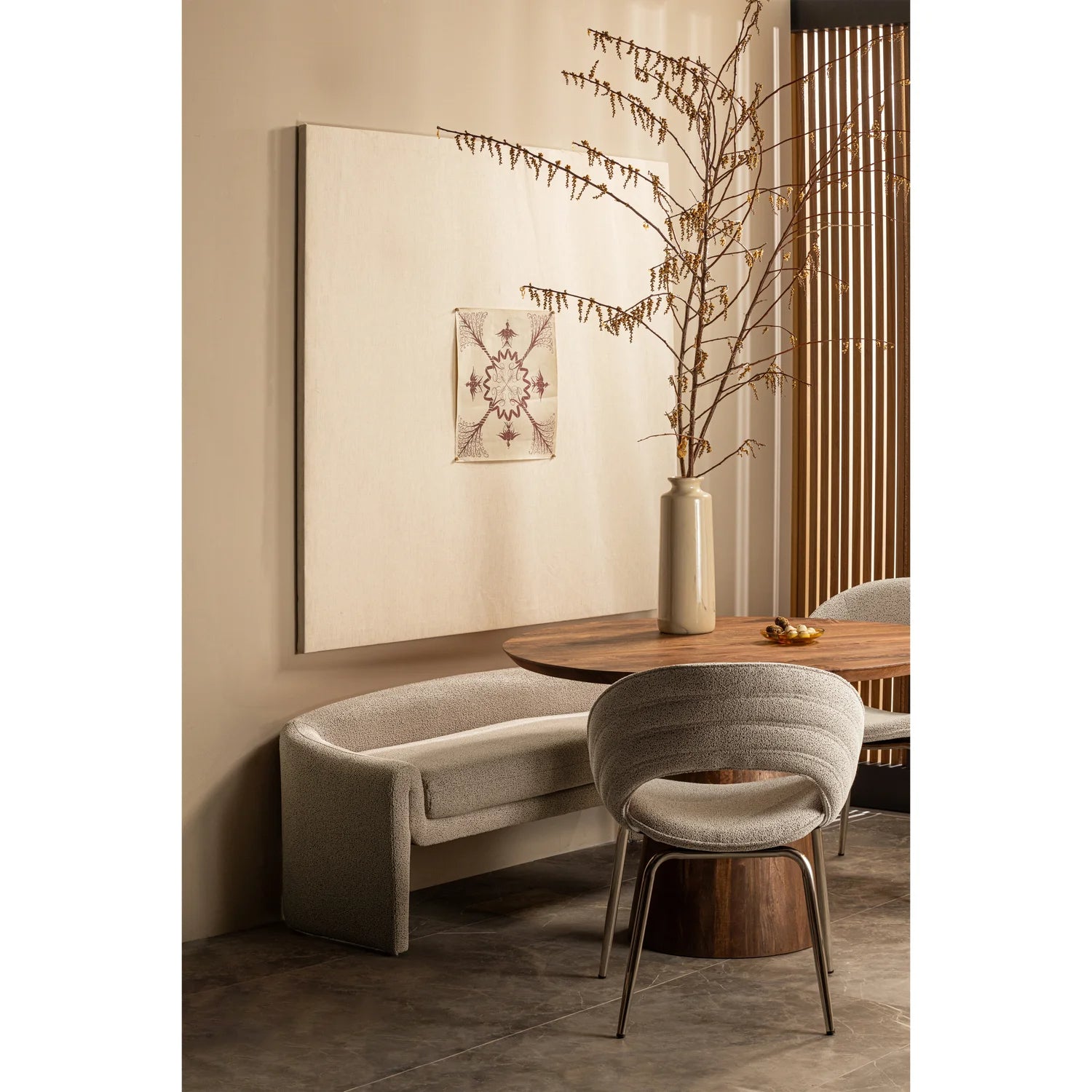 
Solid Wood Designer Dining Table "Limit" - Ø 130 cm