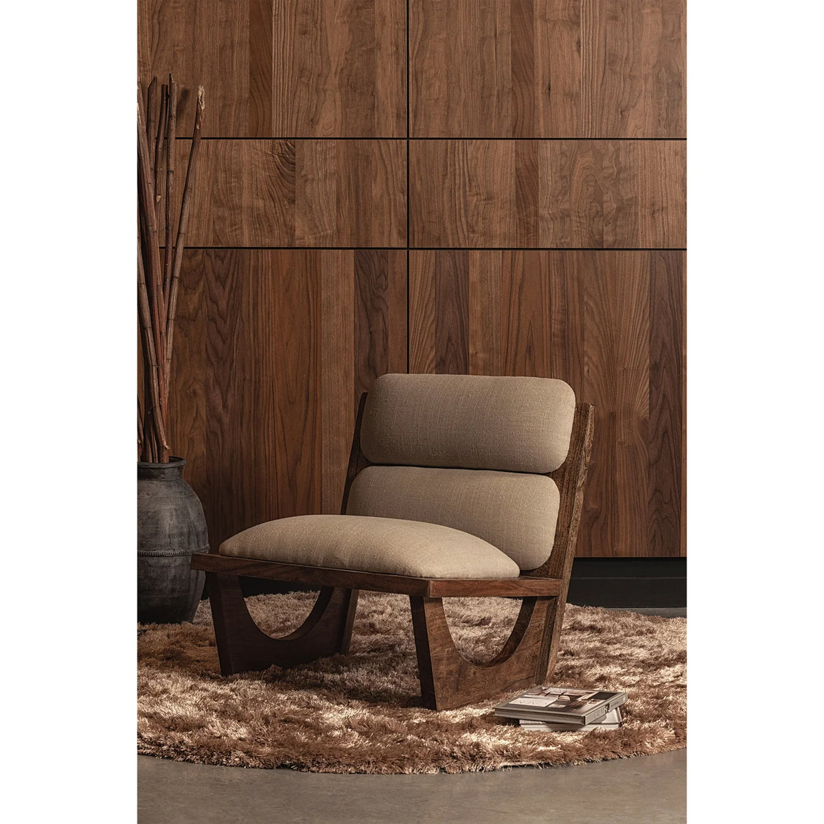
Solid Wood Design Armchair "Opulent"