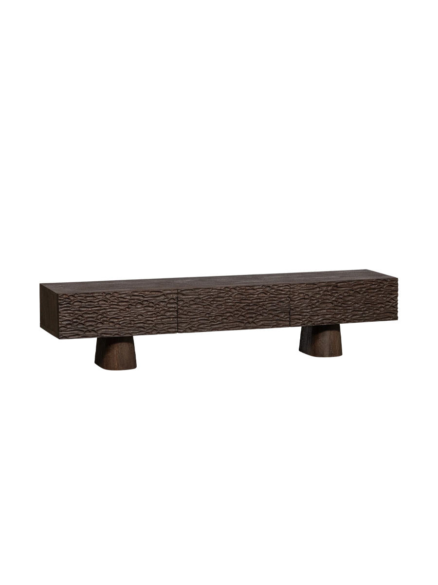 
Massives Design Lowboard „Crumble“