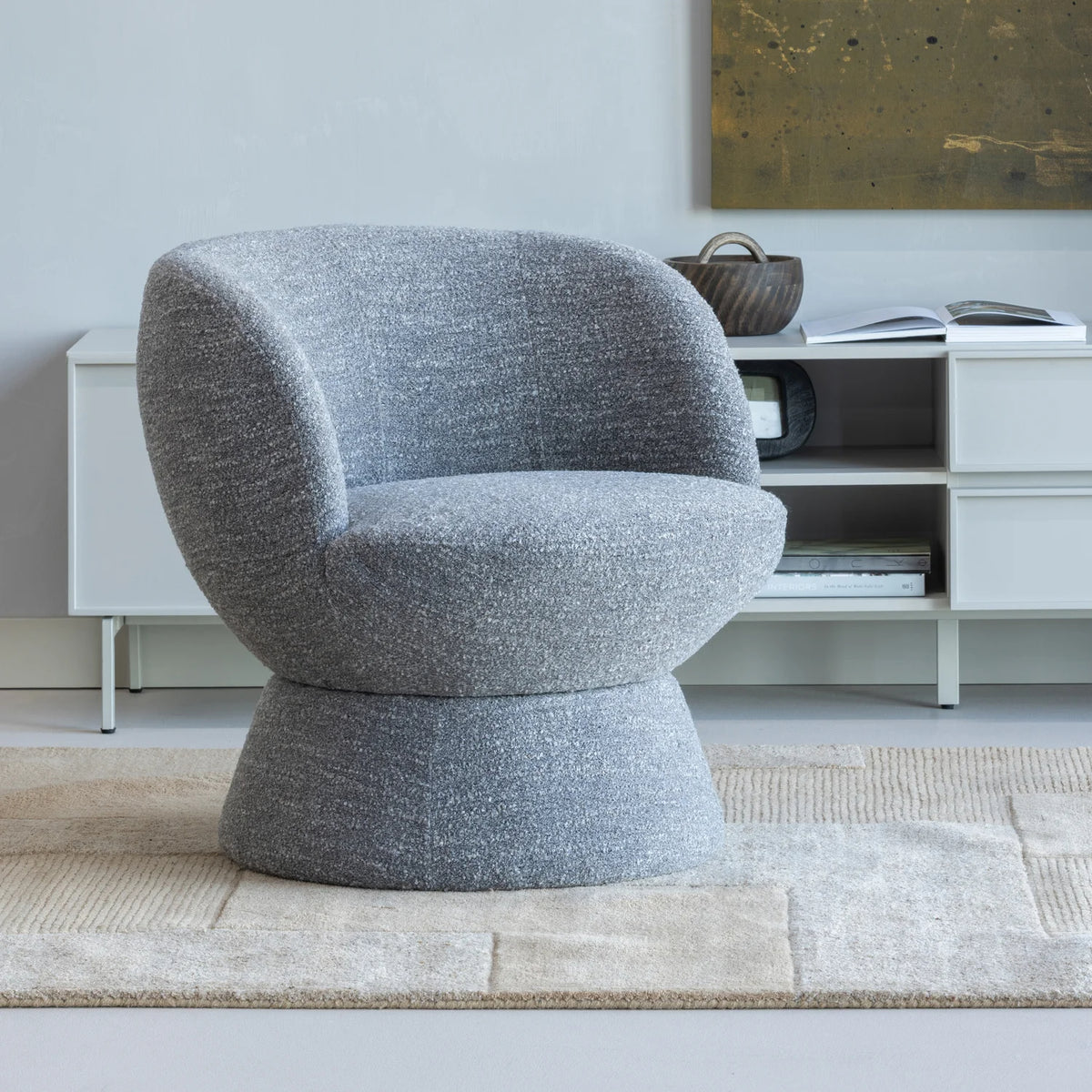 
Swivel Design Armchair "Shuffle" - Beige