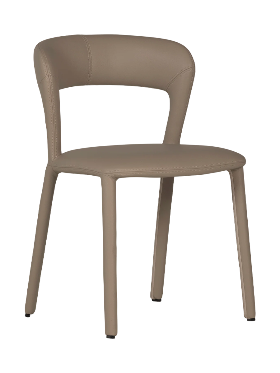 
Sedia da pranzo di design «Noblet» - Ecopelle Sabbia