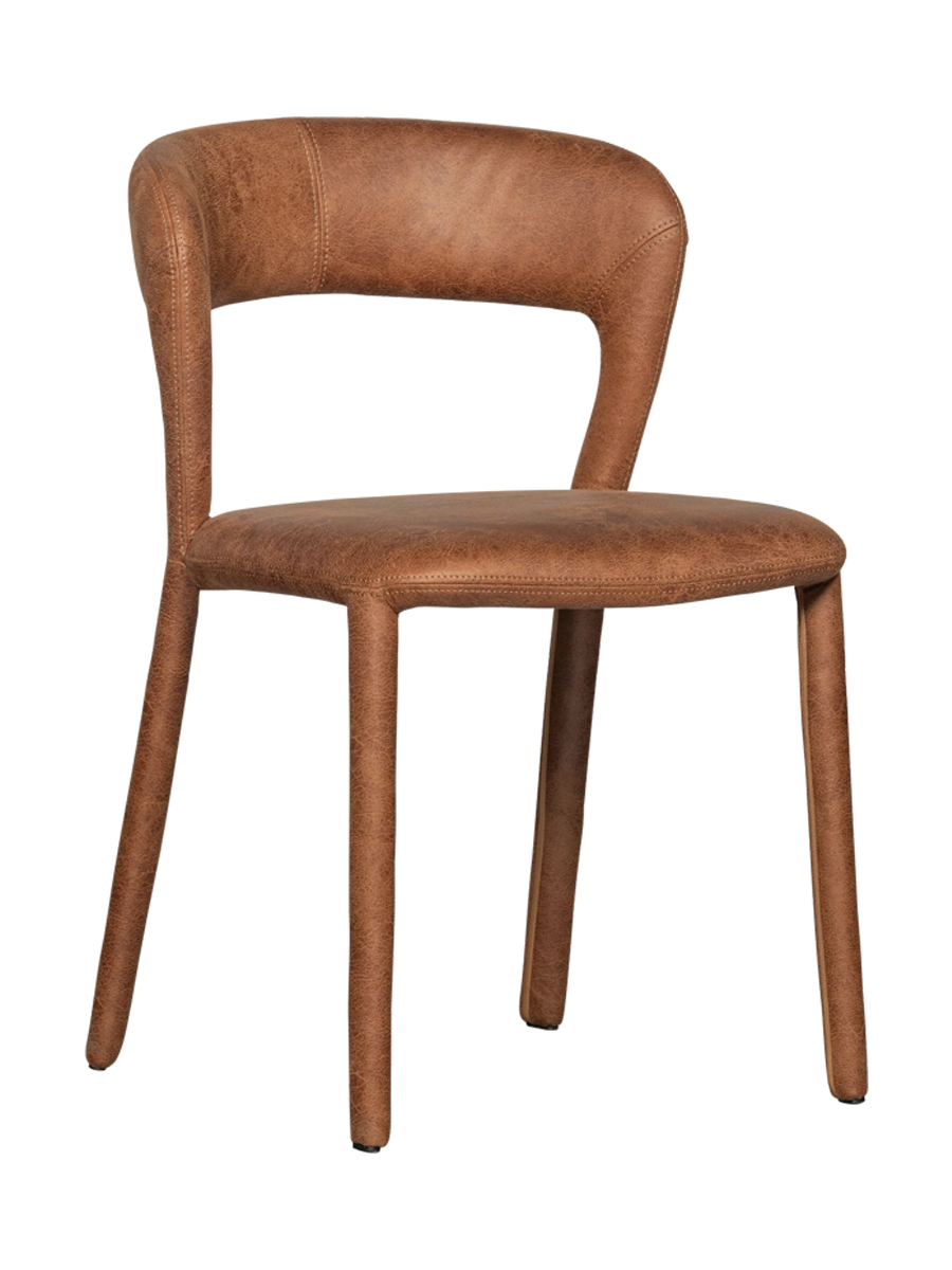 
Sedia da pranzo di design «Noblet» - Similpelle Cognac