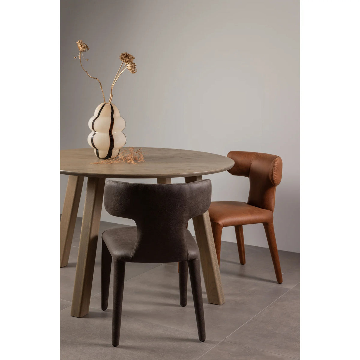 
Sedia da pranzo di design «Noblet» - Similpelle Cognac
