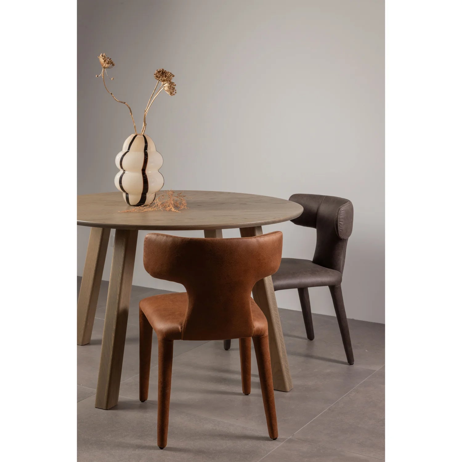 
Design Esszimmerstuhl „Permito“ - Kunstleder Cognac