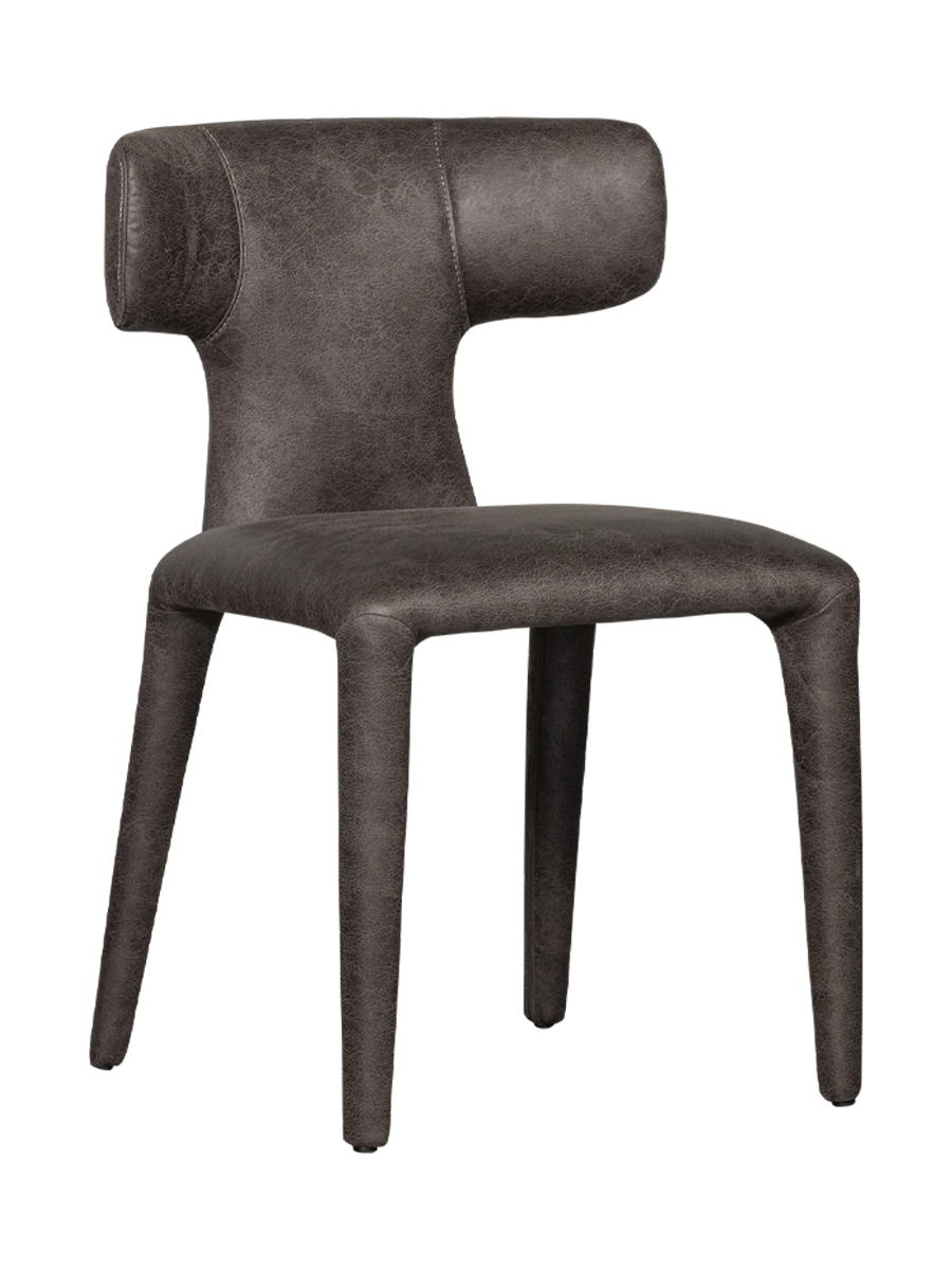 
Design Esszimmerstuhl „Permito“ - Kunstleder Anthrazit