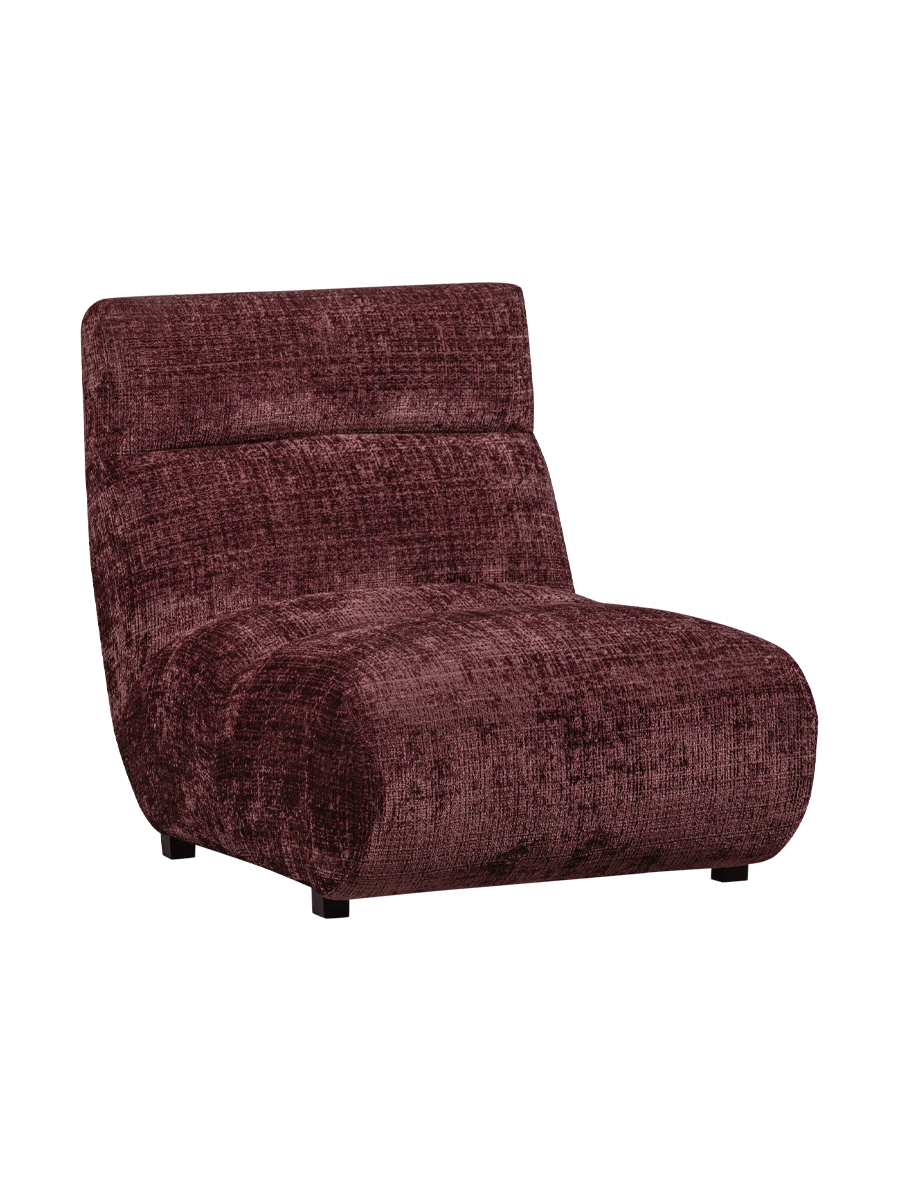 
Design Lounge Chair "Observe" - Eggplant