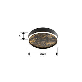 
Plafoniera di design a LED «Stone» con regolazione della temperatura del colore - Ø 40 cm