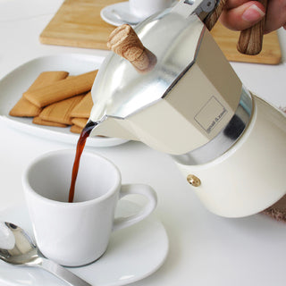 
Designer Espresso Maker "Venecia" - Cream - for 3 cups