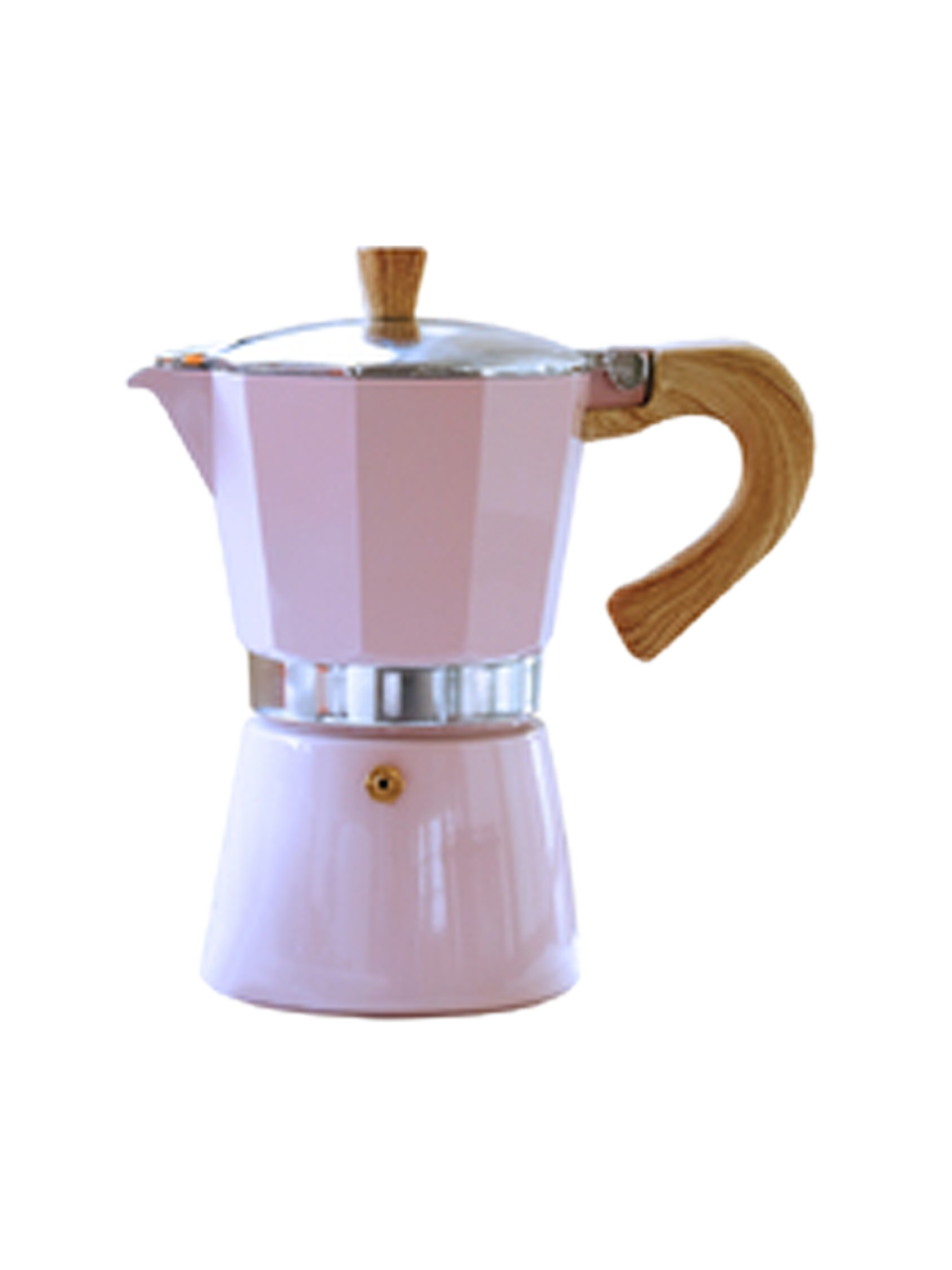 
Designer Espresso Maker "Venecia" - Pink - for 3 cups