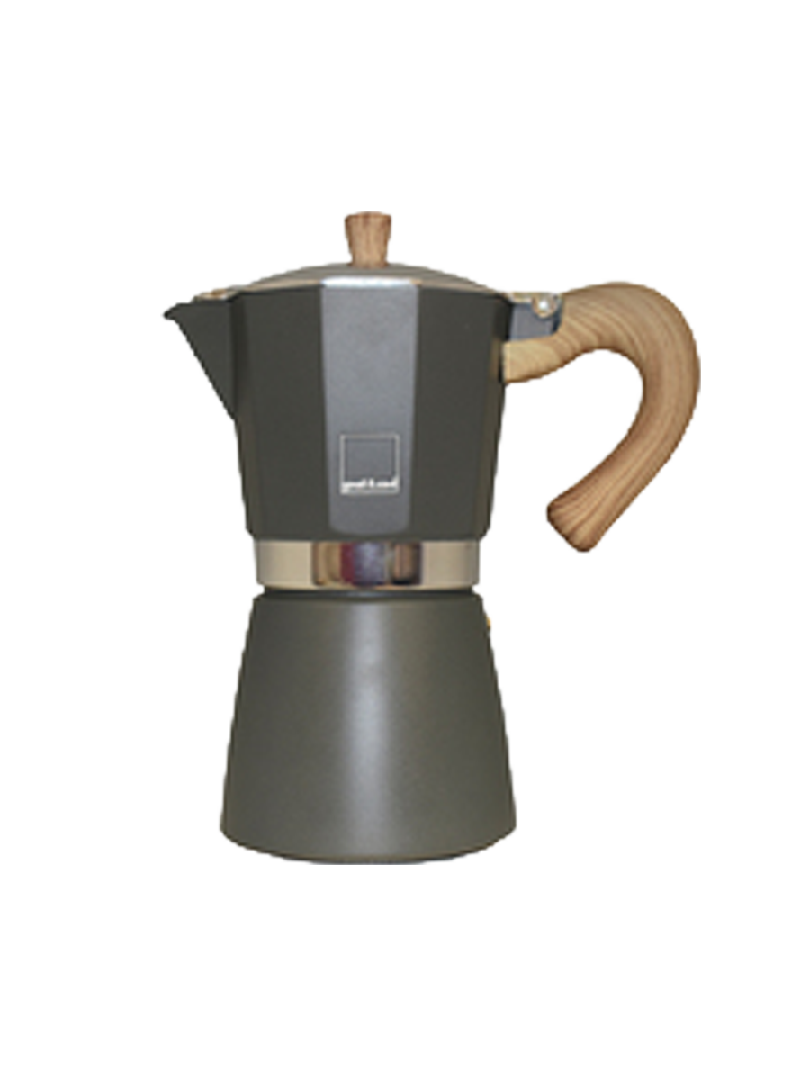 
Designer Espresso Maker "Venecia" - Grey - for 3 cups