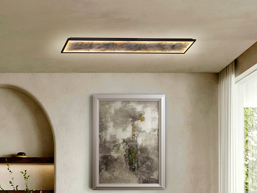 
Lampada da parete e plafoniera di design a LED «Stone» con regolazione della temperatura del colore - 15 x 100 cm