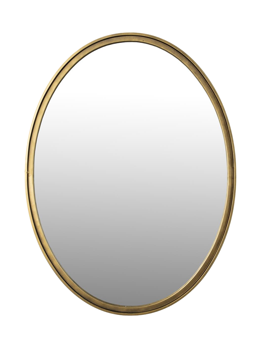 
"Matz" Oval Design Wall Mirror, Various Sizes - 80 x 60 cm / Gold