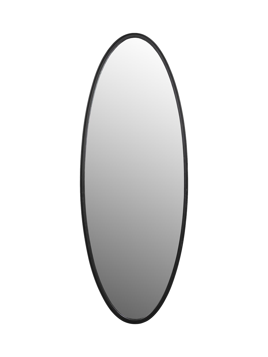 
"Matz" Oval Design Wall Mirror, Various Sizes - 160 x 60 cm / Black