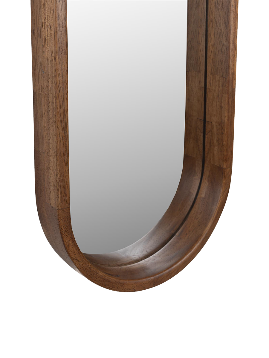 
"Nyko" Designer Wall Mirror with Wooden Frame, various sizes - 120 x 24 cm