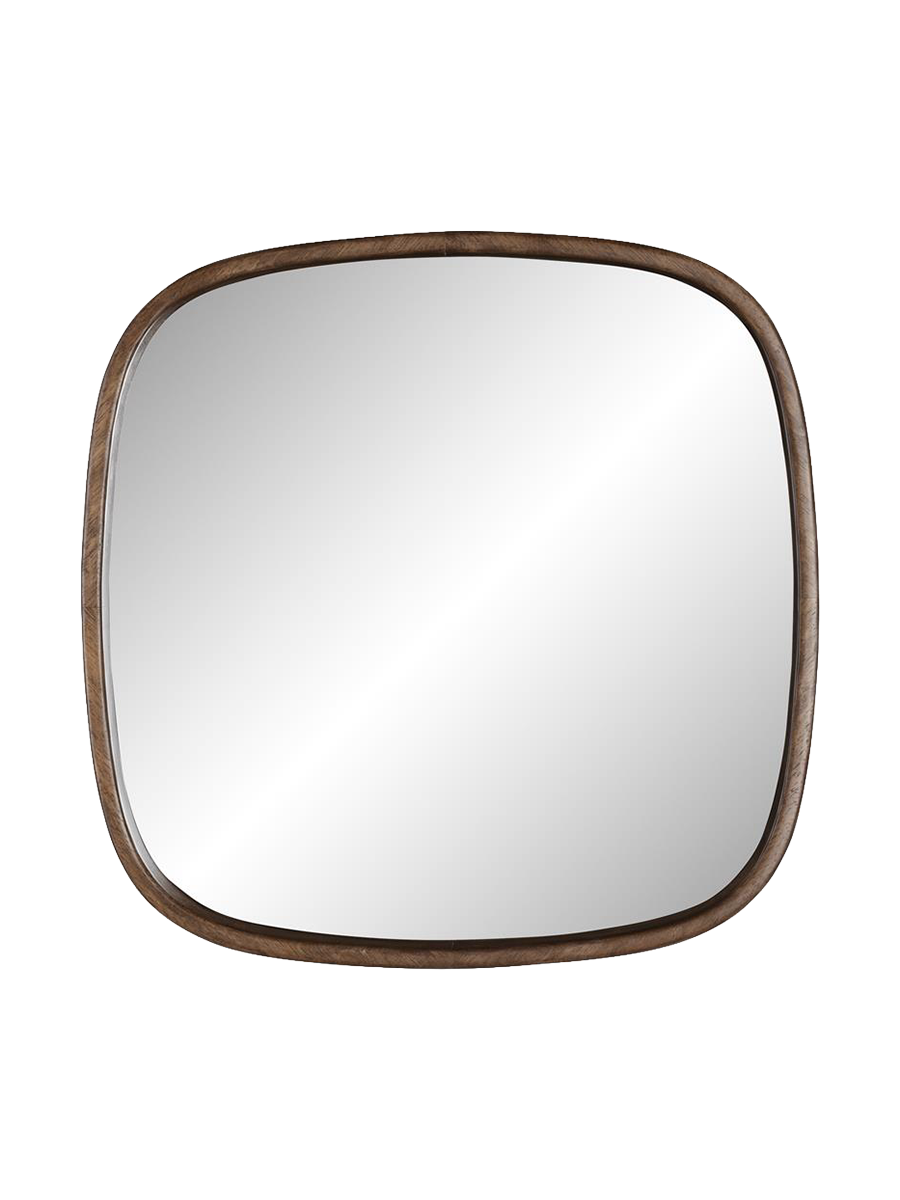 
"Nyko" Designer Wall Mirror with Wooden Frame, various sizes - 50 x 50 cm
