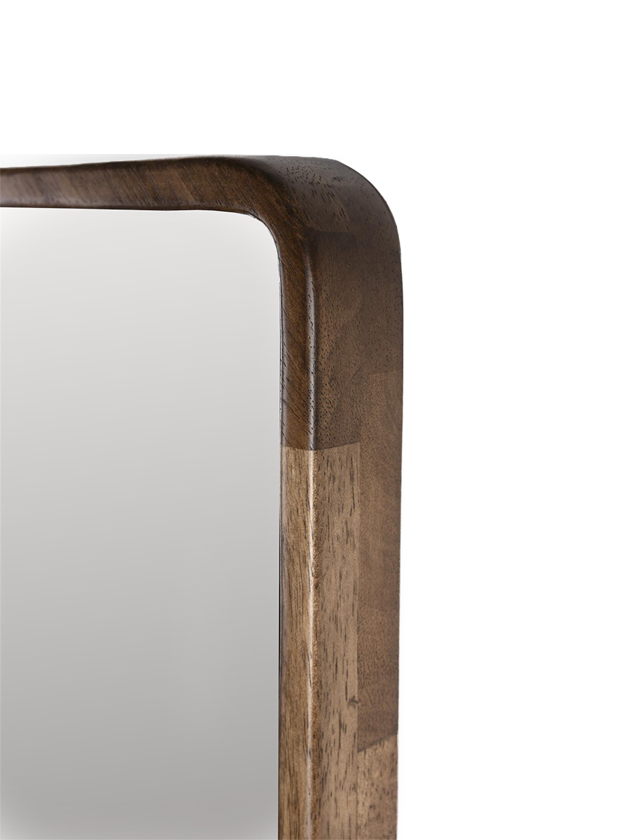 
"Nyko" Designer Wall Mirror with Wooden Frame, various sizes - 120 x 34 cm