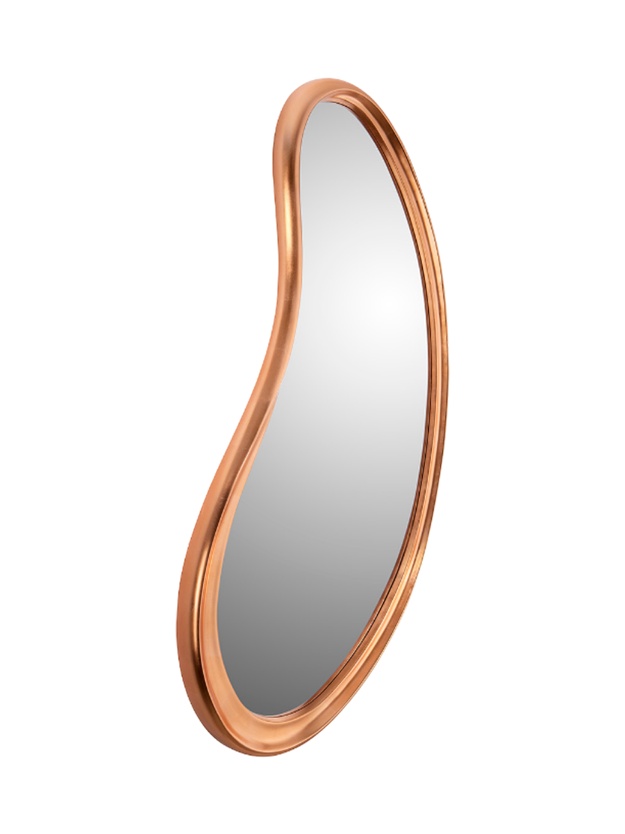 
Large Designer Wall Mirror “Brigitte” - Rose Gold