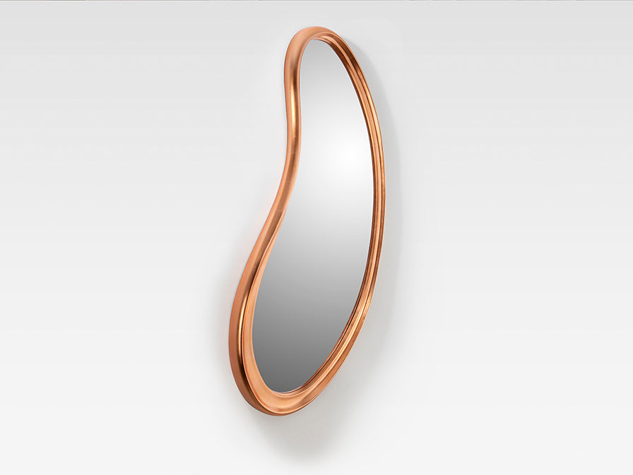 
Large Designer Wall Mirror “Brigitte” - Rose Gold