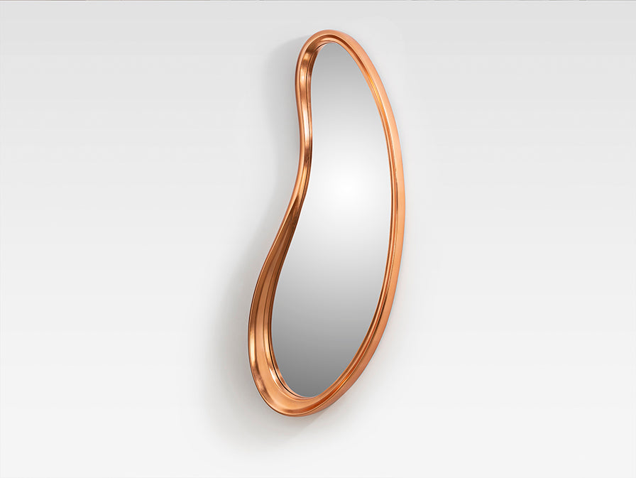 
Large Designer Wall Mirror “Brigitte” - Rose Gold