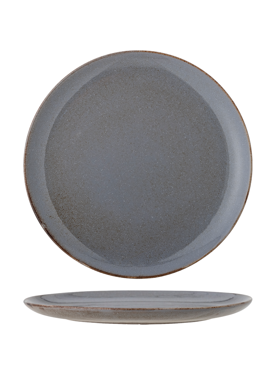 
Assiette plate artisanale « Sandrine » Ø 28 cm - Bleu
