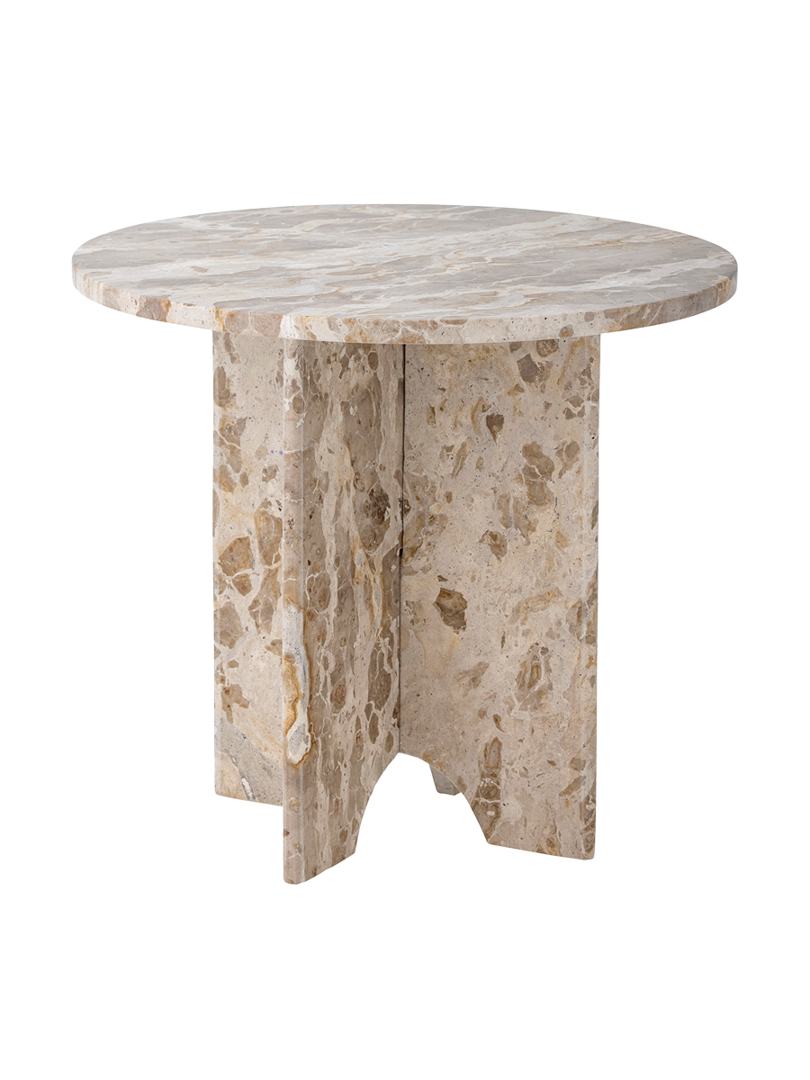 
Table d'appoint en marbre « Jasmia » - Tons de brun