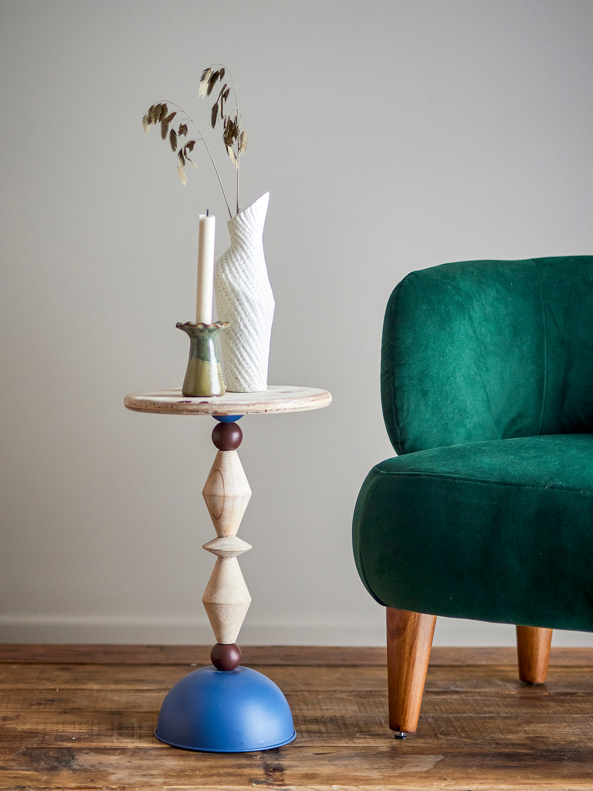 
Design Beistelltisch „Mannelli“ - Blau