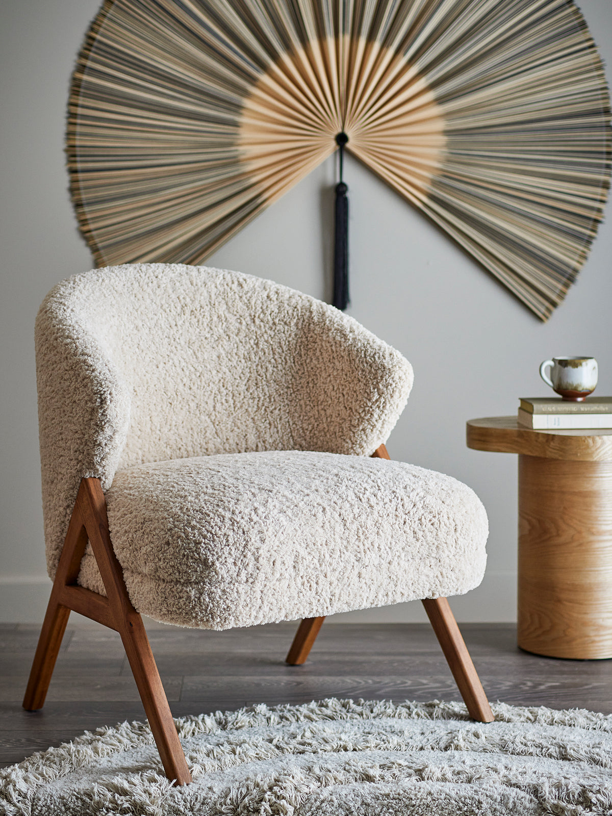 
High-quality lounge chair "Camino" - Light beige