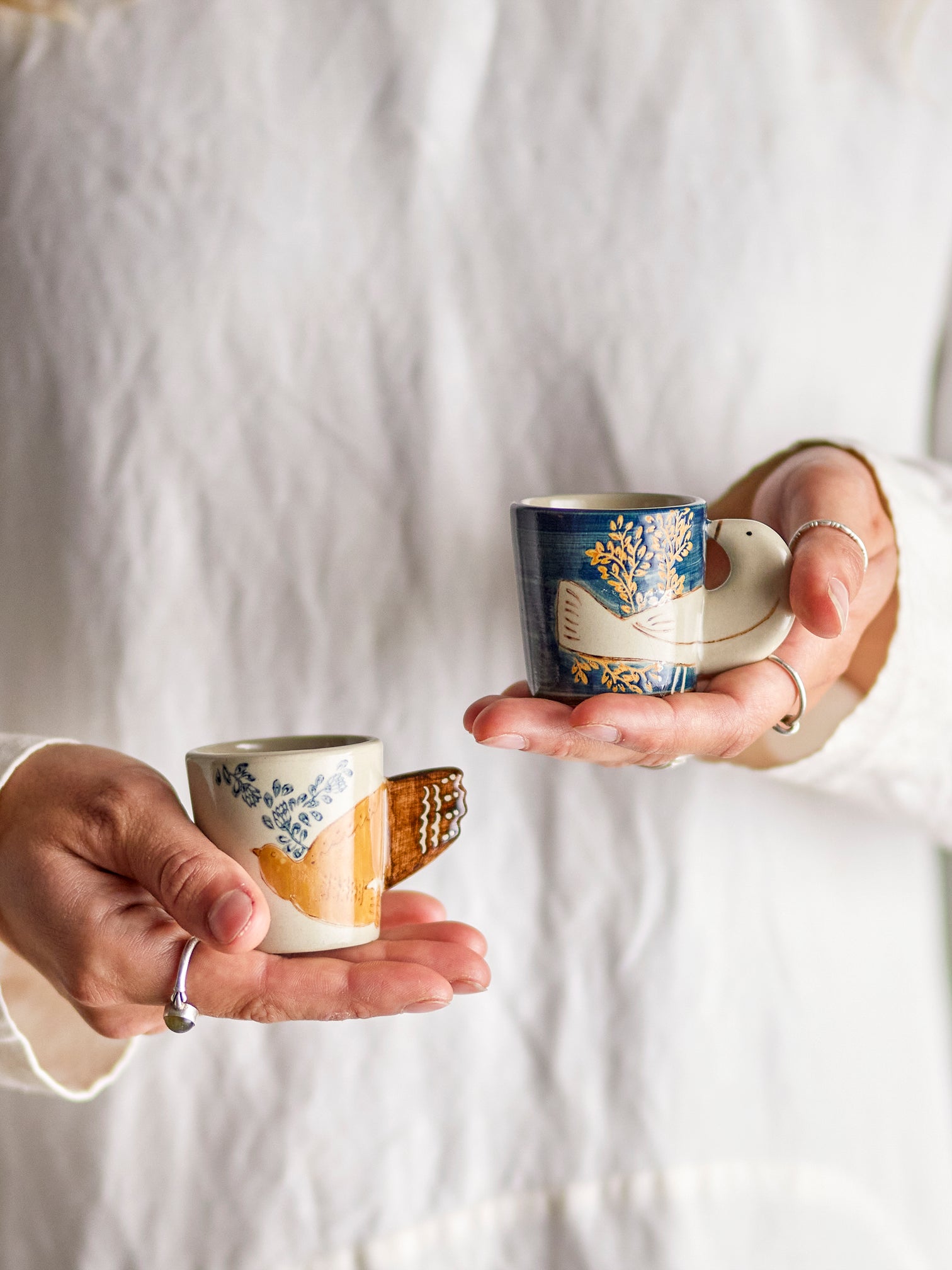 
Handmade Espresso Cups "Hezha", Set of 2