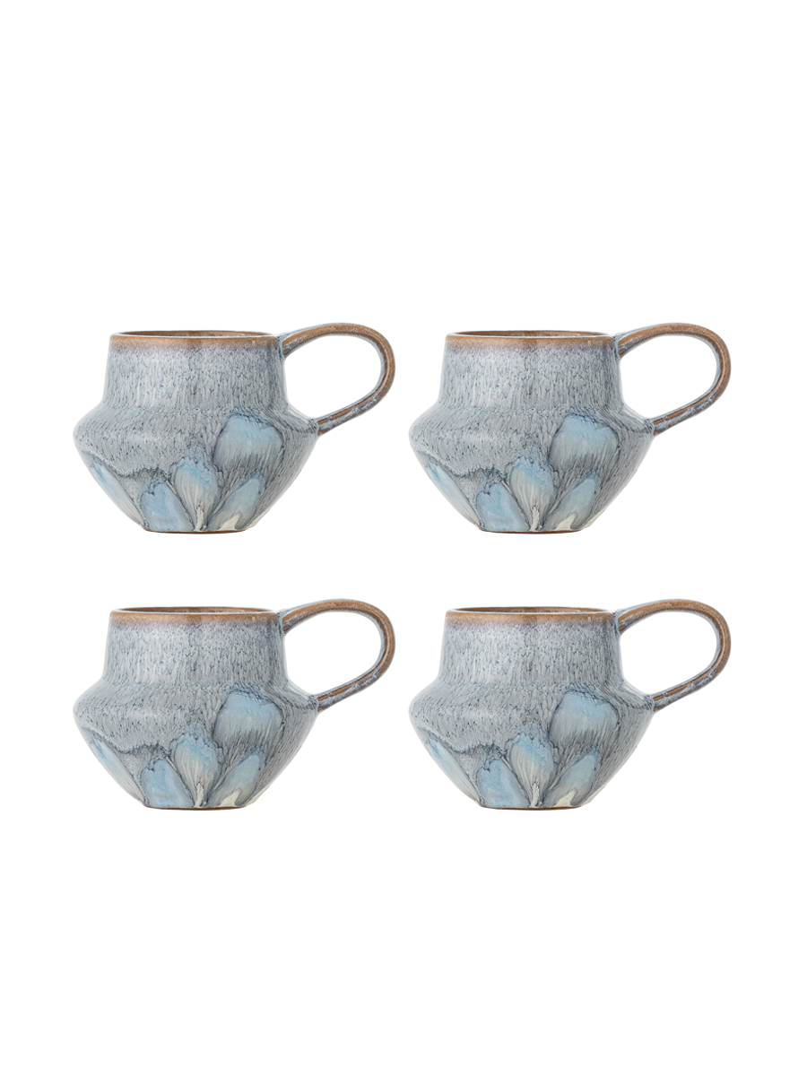 
Handgefertigter Becher „Bessie“, 4er-Set